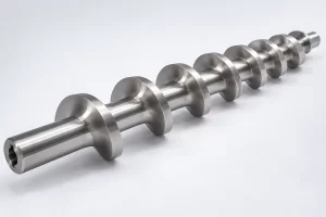 Custom stainless steel timing screw for packaging automation